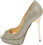 Jimmy Choo Pre-owned Fabric heels Gray Dames - Thumbnail 1