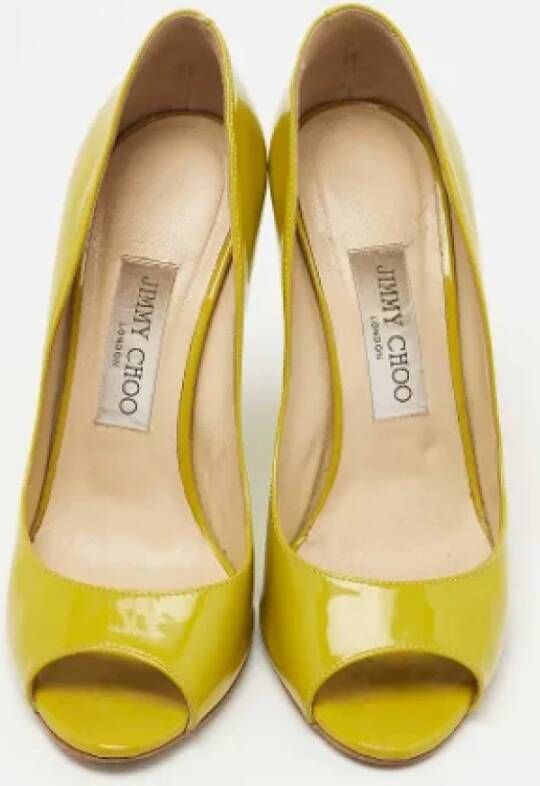 Jimmy Choo Pre-owned Fabric heels Green Dames