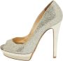 Jimmy Choo Pre-owned Fabric heels Yellow Dames - Thumbnail 1