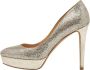 Jimmy Choo Pre-owned Fabric heels Yellow Dames - Thumbnail 1