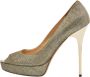 Jimmy Choo Pre-owned Fabric heels Yellow Dames - Thumbnail 1