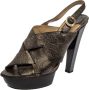 Jimmy Choo Pre-owned Fabric sandals Black Dames - Thumbnail 1