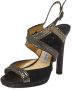 Jimmy Choo Pre-owned Fabric sandals Black Dames - Thumbnail 1