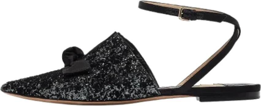 Jimmy Choo Pre-owned Fabric sandals Black Dames