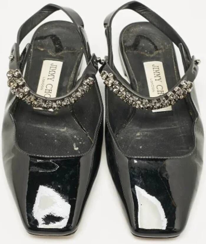 Jimmy Choo Pre-owned Fabric sandals Black Dames