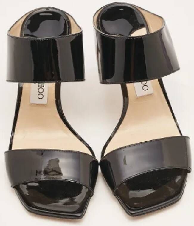 Jimmy Choo Pre-owned Fabric sandals Black Dames