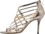 Jimmy Choo Pre-owned Fabric sandals Gray Dames - Thumbnail 1