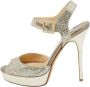 Jimmy Choo Pre-owned Fabric sandals Gray Dames - Thumbnail 1