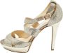 Jimmy Choo Pre-owned Fabric sandals Gray Dames - Thumbnail 1