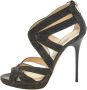 Jimmy Choo Pre-owned Fabric sandals Gray Dames - Thumbnail 1