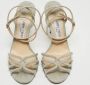 Jimmy Choo Pre-owned Fabric sandals Gray Dames - Thumbnail 1