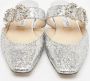 Jimmy Choo Pre-owned Fabric sandals Gray Dames - Thumbnail 1