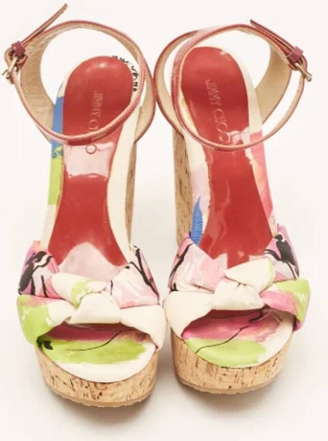 Jimmy Choo Pre-owned Fabric sandals Multicolor Dames