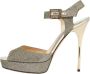 Jimmy Choo Pre-owned Fabric sandals Yellow Dames - Thumbnail 1