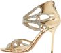 Jimmy Choo Pre-owned Fabric sandals Yellow Dames - Thumbnail 1