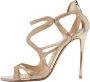 Jimmy Choo Pre-owned Fabric sandals Yellow Dames - Thumbnail 1