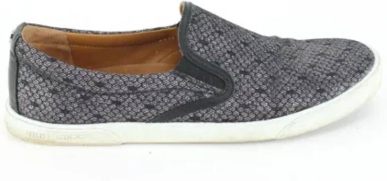 Jimmy Choo Pre-owned Fabric sneakers Gray Dames