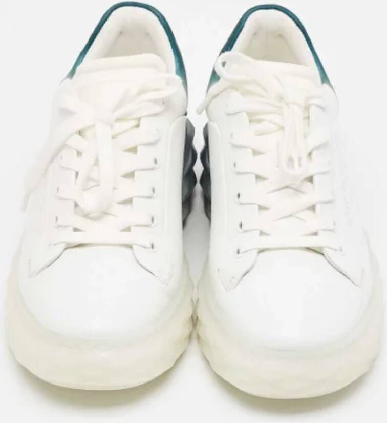 Jimmy Choo Pre-owned Fabric sneakers White Dames