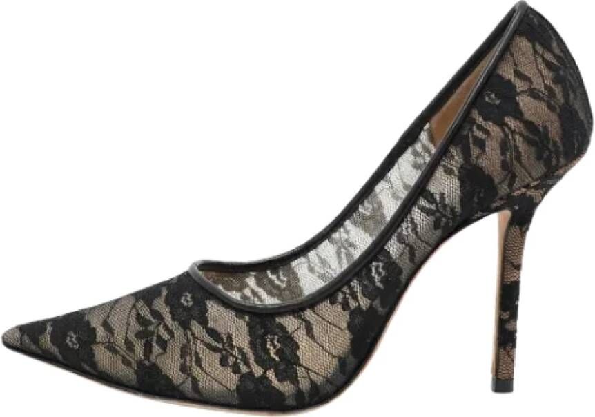 Jimmy Choo Pre-owned Lace heels Black Dames