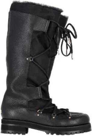 Jimmy Choo Pre-owned Leather boots Black Dames