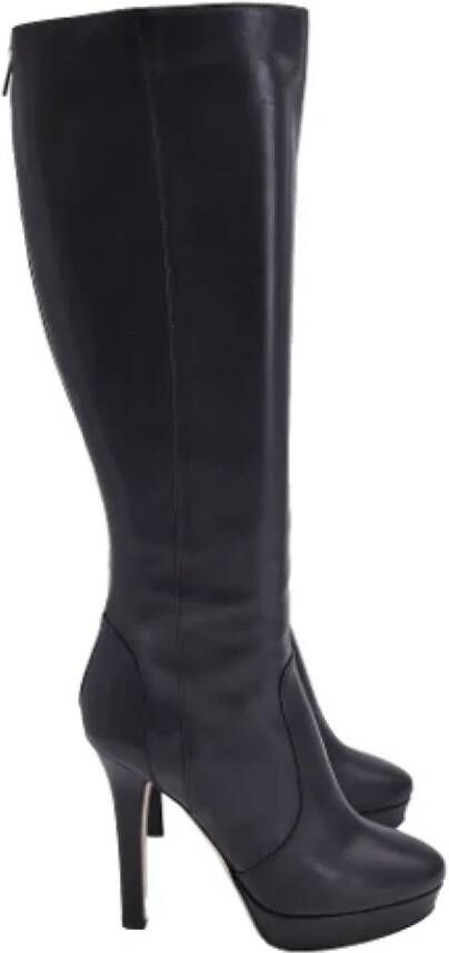 Jimmy Choo Pre-owned Leather boots Black Dames