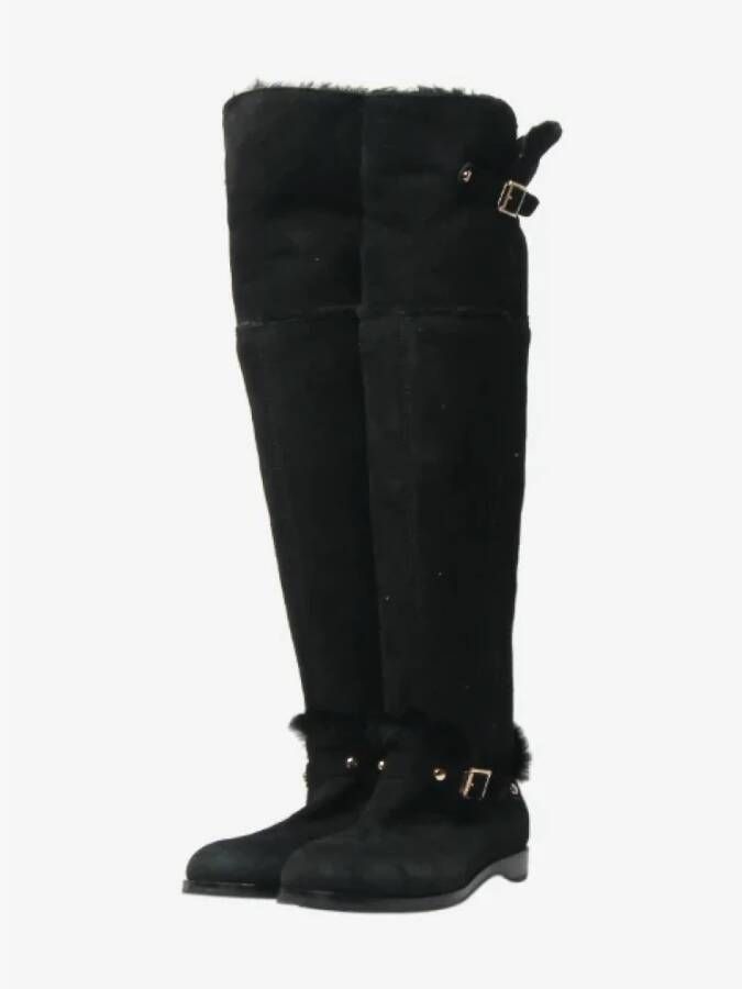 Jimmy Choo Pre-owned Leather boots Black Dames