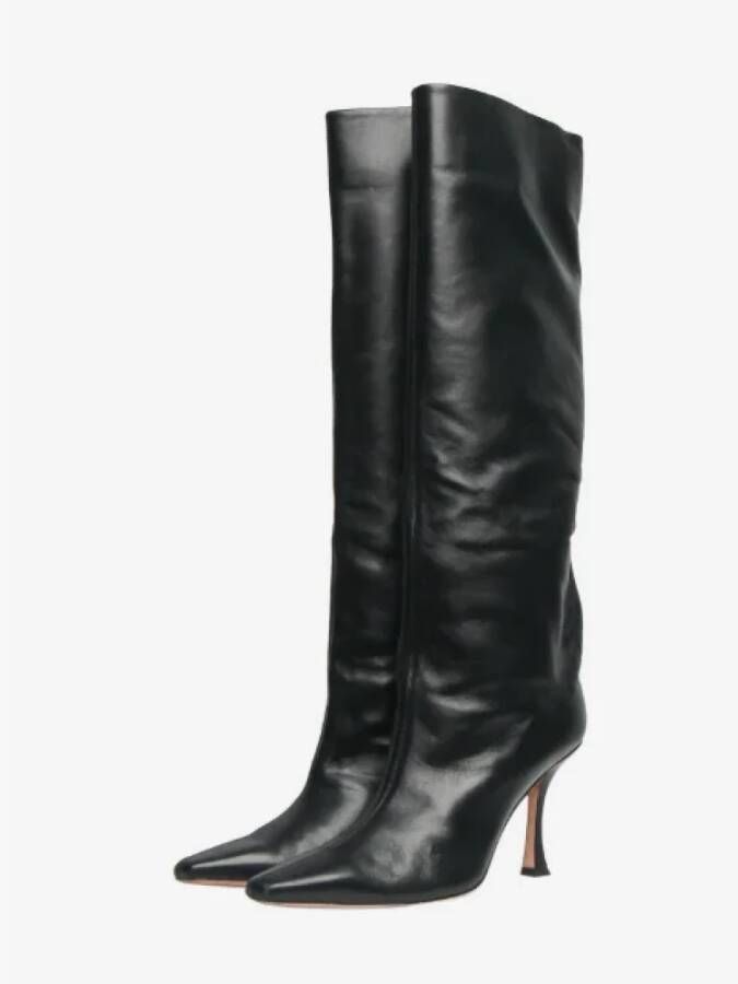 Jimmy Choo Pre-owned Leather boots Black Dames