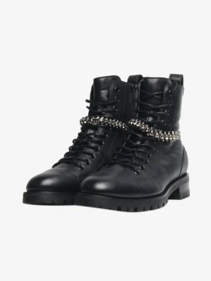 Jimmy Choo Pre-owned Leather boots Black Dames