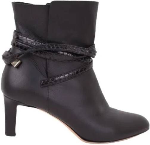 Jimmy Choo Pre-owned Leather boots Black Dames