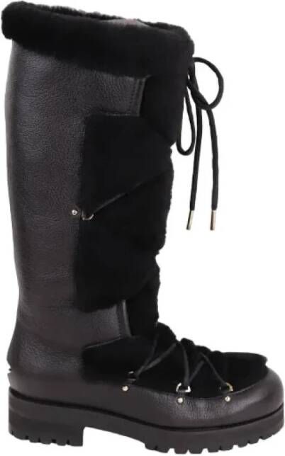 Jimmy Choo Pre-owned Leather boots Black Dames