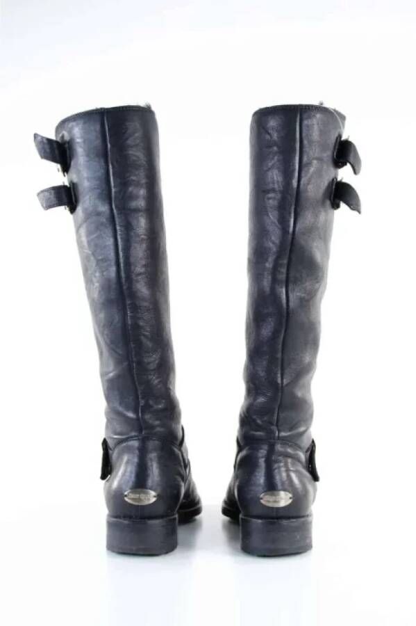 Jimmy Choo Pre-owned Leather boots Black Dames