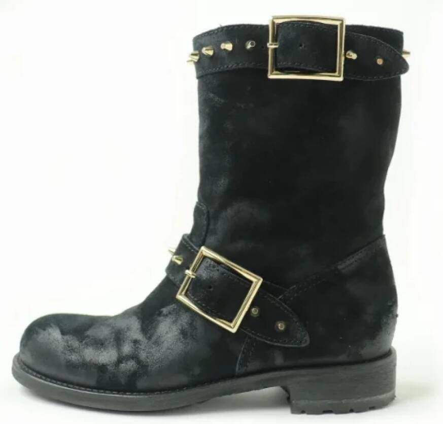 Jimmy Choo Pre-owned Leather boots Black Dames