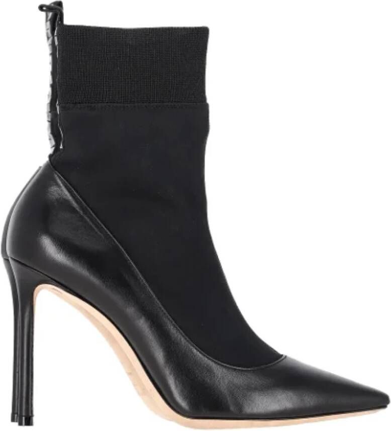 Jimmy Choo Pre-owned Leather boots Black Dames