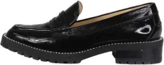 Jimmy Choo Pre-owned Leather flats Black Dames