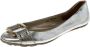 Jimmy Choo Pre-owned Leather flats Gray Dames - Thumbnail 1