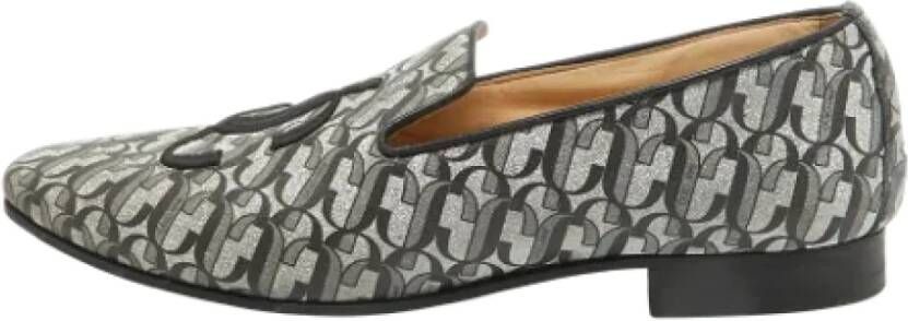 Jimmy Choo Pre-owned Leather flats Gray Dames