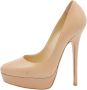 Jimmy Choo Pre-owned Leather heels Beige Dames - Thumbnail 1