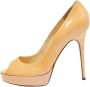 Jimmy Choo Pre-owned Leather heels Beige Dames - Thumbnail 1