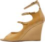 Jimmy Choo Pre-owned Leather heels Beige Dames - Thumbnail 1