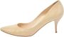 Jimmy Choo Pre-owned Leather heels Beige Dames - Thumbnail 1