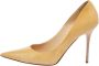 Jimmy Choo Pre-owned Leather heels Beige Dames - Thumbnail 1