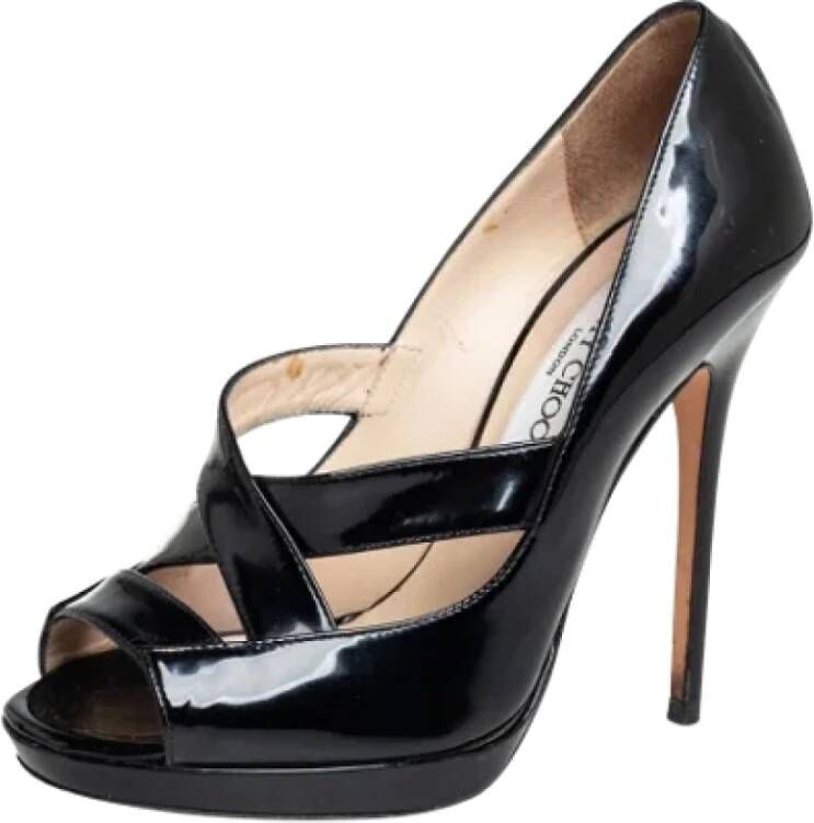 Jimmy Choo Pre-owned Leather heels Black Dames