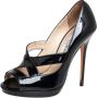 Jimmy Choo Pre-owned Leather heels Black Dames - Thumbnail 1