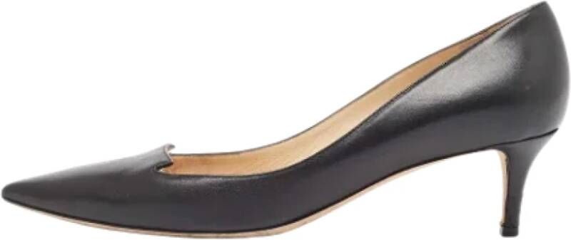 Jimmy Choo Pre-owned Leather heels Black Dames