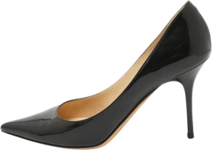 Jimmy Choo Pre-owned Leather heels Black Dames