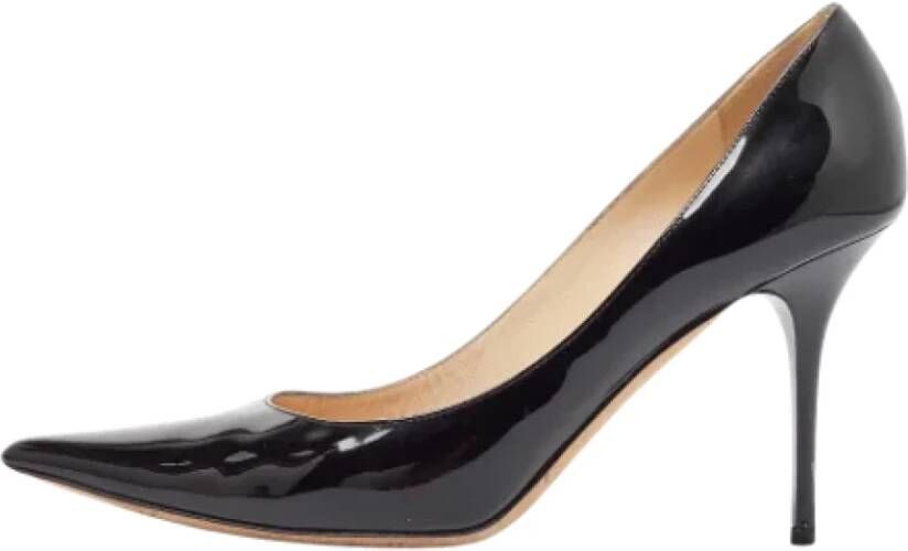 Jimmy Choo Pre-owned Leather heels Black Dames