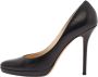 Jimmy Choo Pre-owned Leather heels Black Dames - Thumbnail 1