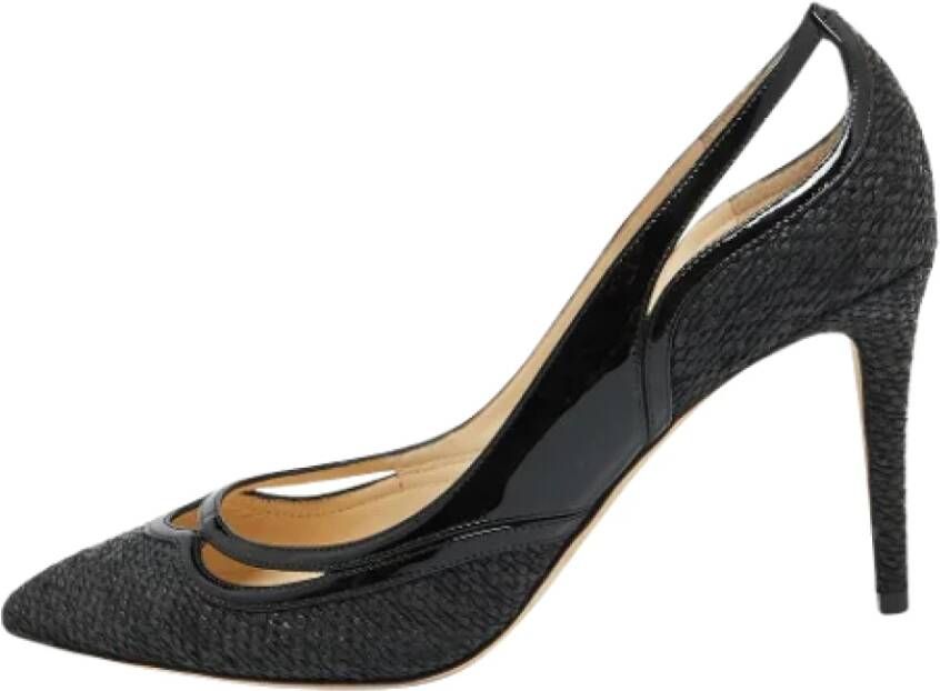 Jimmy Choo Pre-owned Leather heels Black Dames