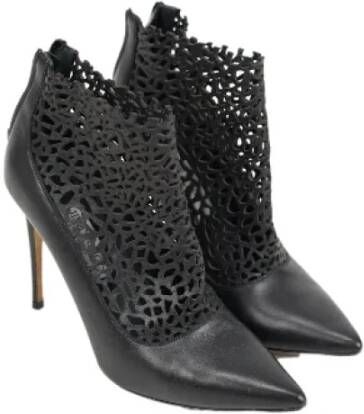 Jimmy Choo Pre-owned Leather heels Black Dames