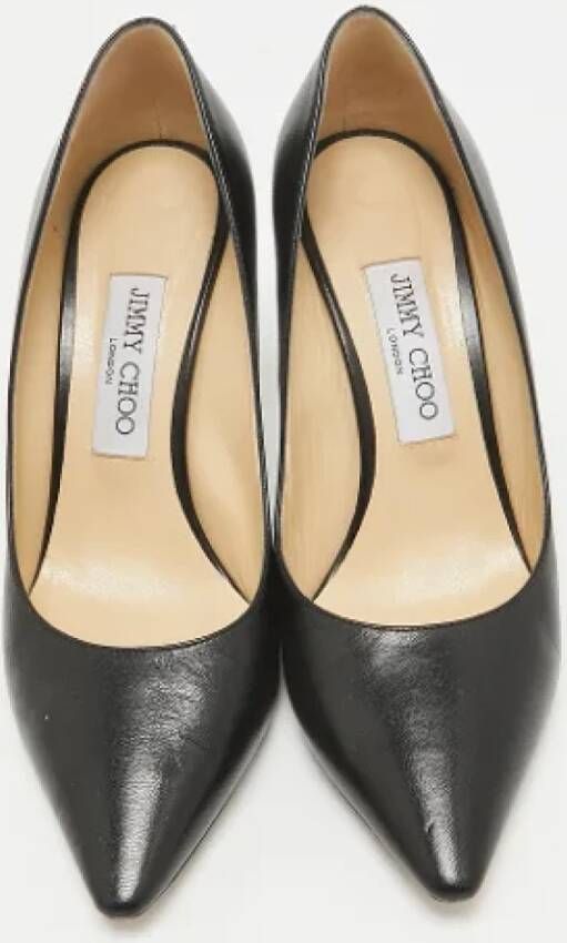 Jimmy Choo Pre-owned Leather heels Black Dames